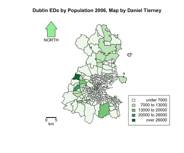 Dublin population by Electoral District 2006