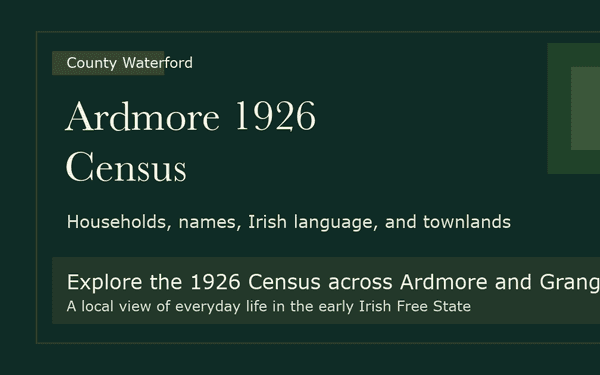 Cover image for Mapping Ardmore in the 1926 Census